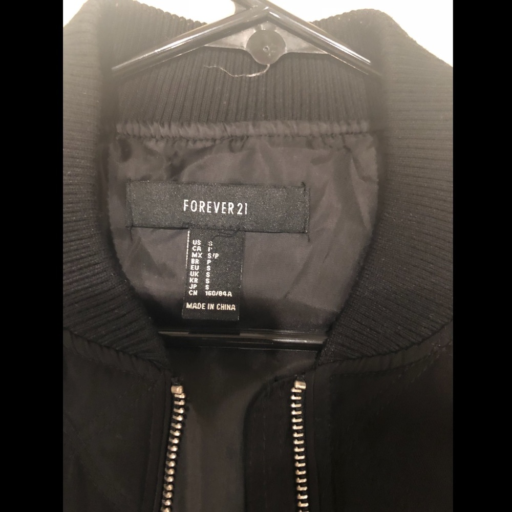 Black bomber jacket
